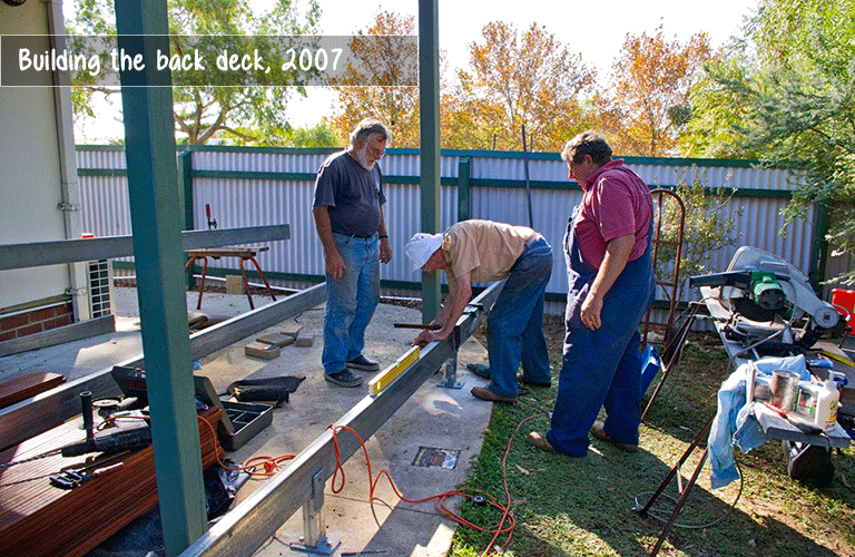 Building the back deck